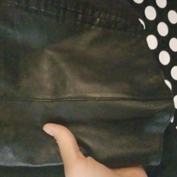 Womens L Bebe Vintage Leather top - Picture 6 of 8